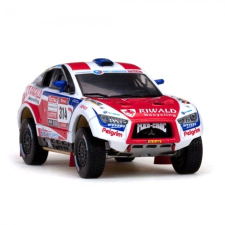 Carro Vitesse Mitsubishi L.#314 T.brinke 2012 Escala 1/43 - Vermelho e Branco