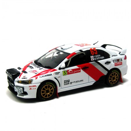 Carro Vitesse Mitsubishi L.evo #65 Y.onishi 2010 Escala 1/43 - Branco