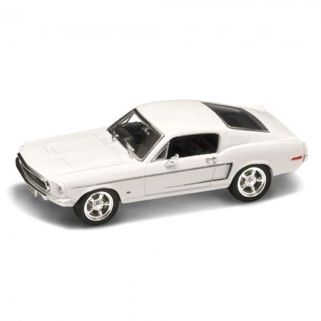 Carro Lucky Ford Mustang Gt 1968 Escala 1/43 - Branco