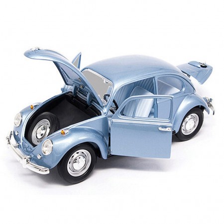 Carro Lucky Volkswagen Beetle Sedan Escala 1/43 - Azul