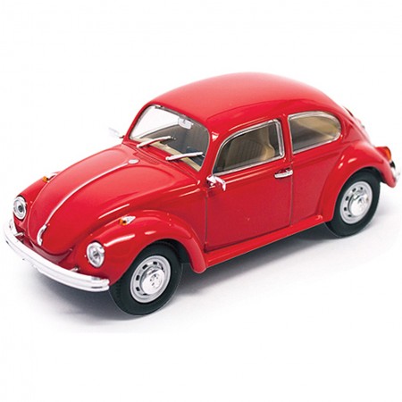 Carro Lucky Volkswagen Beetle Sedan 1972 Escala 1/43 - Vermelho