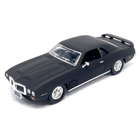 Carro Lucky Pontiac Firebird Trans Am 1969 Escala 1/43 - Preto Fosco
