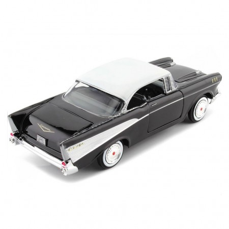 Carro Lucky Chevrolet Bel Air Black 1957 Escala 1/43 - Preto