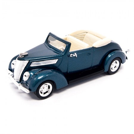 Carro Lucky Ford V8 Convertible 1937 Escala 1/43 - Azul