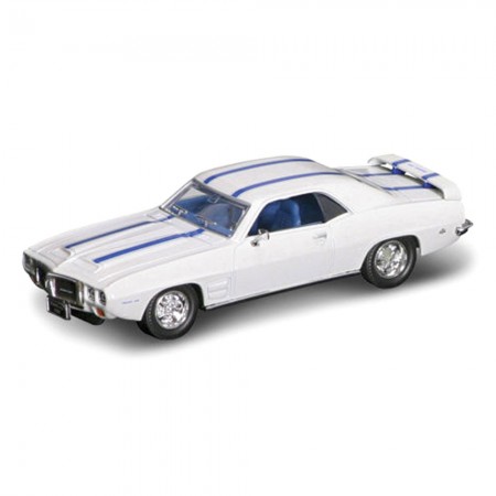 Carro Lucky Pontiac Firebird Trans Am 1969 Escala 1/43 - Branco