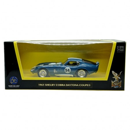 Carro Lucky Shelby Cobra Daytona Coupe 1965 Escala 1/43 - Azul