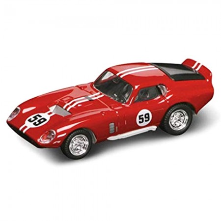 Carro Lucky Shelby Cobra Daytona Coupe 1965 Escala 1/43 - Vermelho