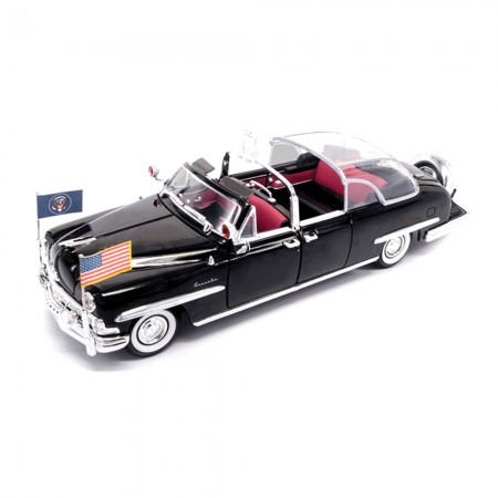 Carro Lucky Lincoln Cosmopolitan Bubble Top 1950 Escala 1/24 - Preto