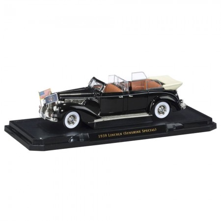 Carro Lucky Lincoln Sunshine Special 1939 Escala 1/24 - Preto