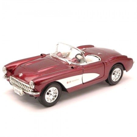 Carro Lucky Chevrolet Corvette 1957 Escala 1/24 - Bordo