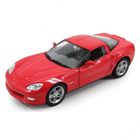 Carro Lucky Corvette Z06 2007 Escala 1/24 - Vermelho