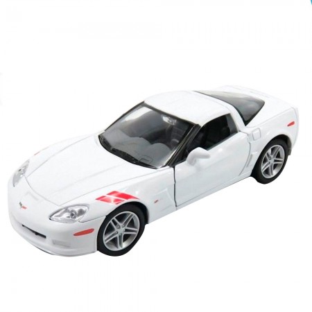 Carro Lucky Corvette Z06 Escala 1/24 - Branco