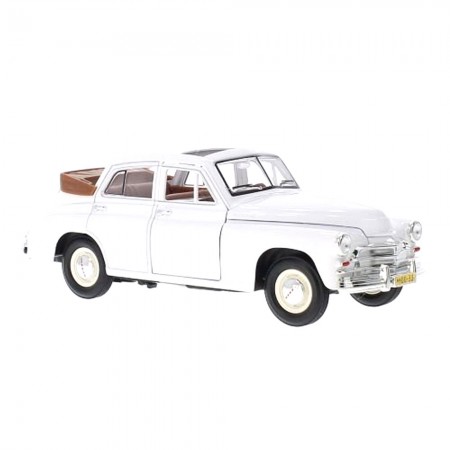 Carro Lucky Gaz-m20 Pobeda Convertible Escala 1/24 - Branco