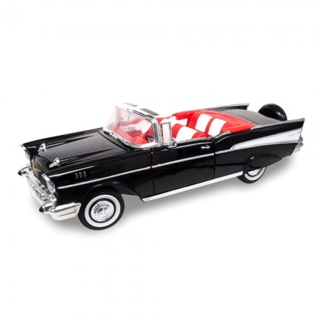 Carro Lucky Chevrolet Bel Air 1957 Escala 1/18 - Preto