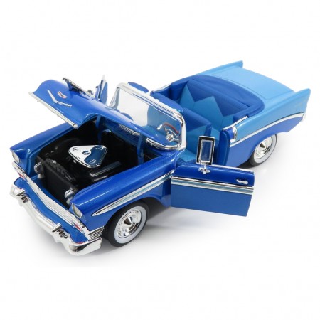Carro Lucky Chevrolet Bel Air 1956 Escala 1/18 - Azul