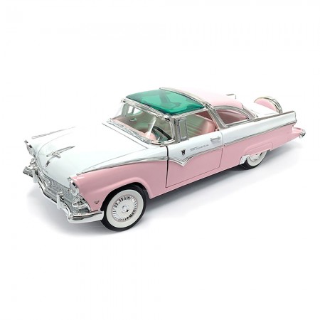 Carro Lucky Ford Crown Victoria 1955 Escala 1/18 - Rosa