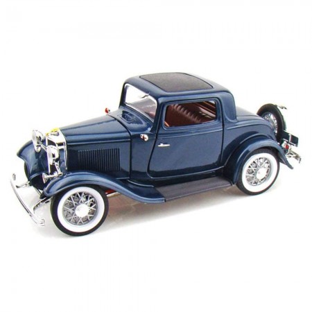 Carro Lucky Ford 3-window Coupe 1932 Escala 1/18 - Azul