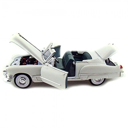 Carro Lucky Cadillac Coupe de Ville 1949 Escala 1/18 - Branco