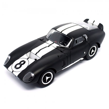Carro Lucky Shelby Cobra Daytona Coupe Black 1965 Escala 1/18
