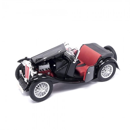 Carro Lucky Mg Tc Midget 1947 Escala 1/18 - Preto