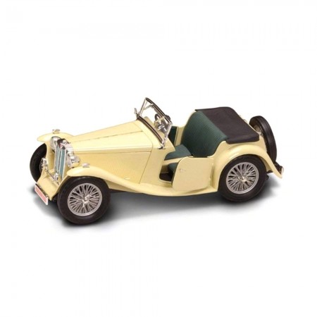 Carro Lucky Mg Tc Midget 1947 Escala 1/18 - Cream
