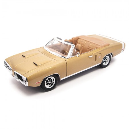 Carro Lucky Dodge Coronet R/t 1970 Escala 1/18 - Marrom Dourado