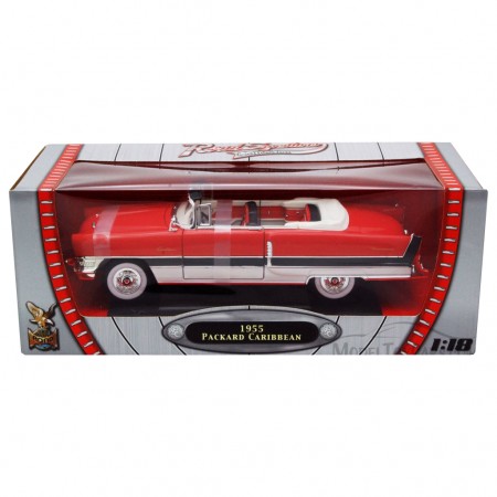 Carro Lucky Packard Caribbean Convertible 1955 Escala 1/18 - Vermelho