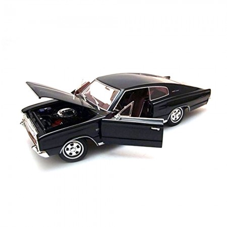 Carro Lucky Dodge Charger 1966 Escala 1/18 - Preto