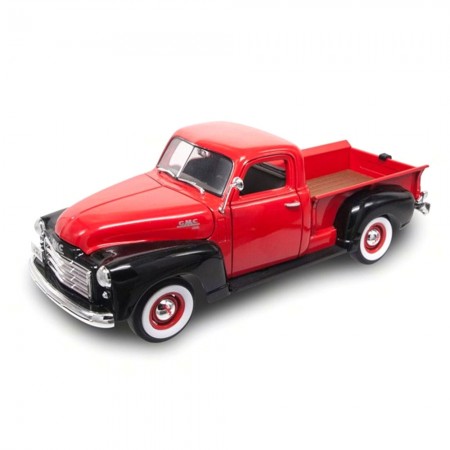 Carro Lucky Gmc Pick Up 1950 Escala 1/18 - Vermelho e Preto