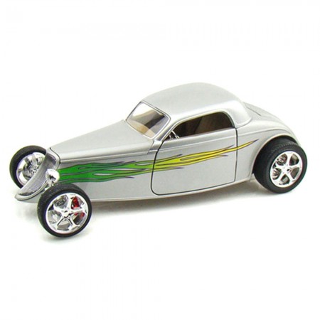 Carro Lucky Ford Coupe 1933 Escala 1/18 - Prata