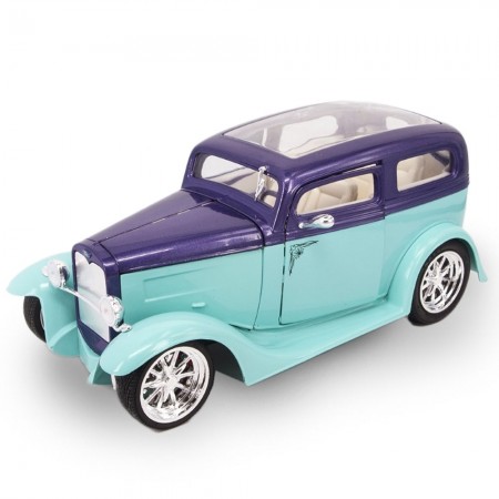 Carro Lucky Ford Model a 1931 Escala 1/18 - Verde e Roxo