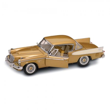 Carro Lucky Studebaker Golden Hawk 1958 Escala 1/18 - Dourado