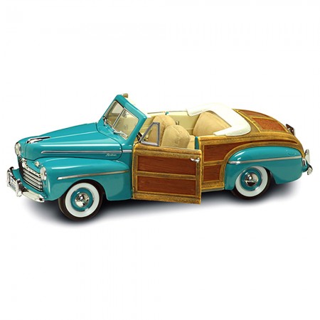 Carro Lucky Ford Sportsman Woody Convertible 1946 Escala 1/18 - Verde