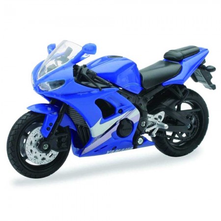 Moto New Ray Yamaha Yzf-r6 Escala 1/18 - Azul