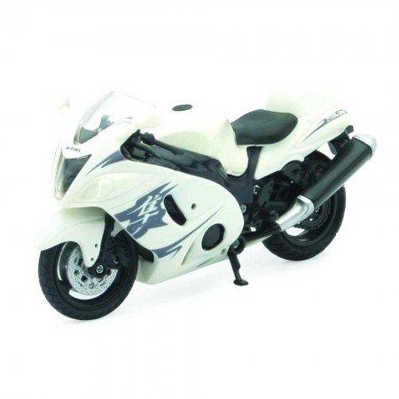 Moto New Ray Suzuki Gsx1300r Escala 1/18 - Branco