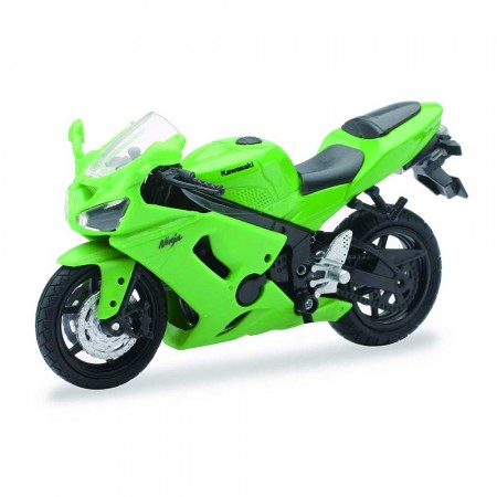 Moto New Ray Kawasaki Ninja Zx-6rr Escala 1/18 - Verde