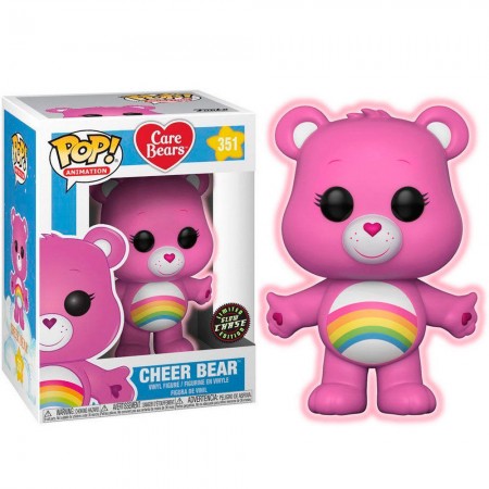 Funko Pop Chase Animation Care Bears - Cheer Bear 351 Glows In The Dark
