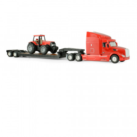 Caminhão Ertl - Peterbilt 579 With Case Ih Mx305 Tractor - Escala 1/32