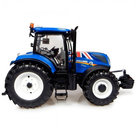 Trator Universal Hobbies New Holland T7.225 Union Jack Edition Escala 1/32 - Azul