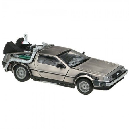 Carro Sun Star de Lorean Back/future I Inox Escala 1/18 - Prata