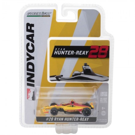 Carro Greenlight Ryan Hunter-reay #28 Dhl 2018 Escala 1/64 - Amarelo
