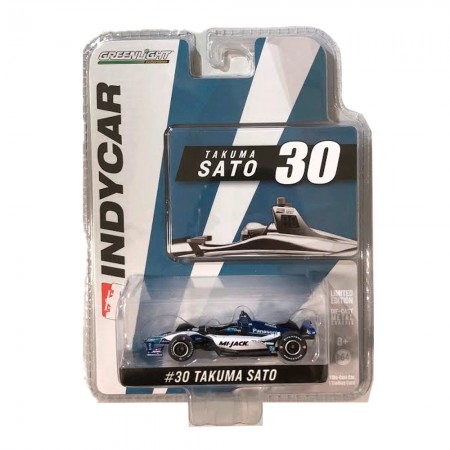 Carro Greenlight Takuma Sato Langian Racing Indycar #30 2018 Escala 1/64