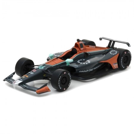Carro Greenlight Zach Veach Gp 1001 #26 2018 Escala 1/18 - Preto e Vermelho