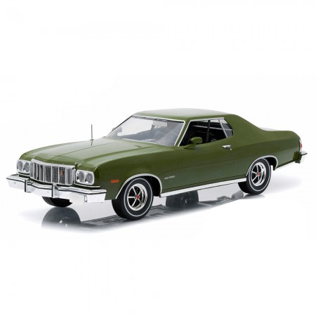 Carro Greenlight Ford Gran Torino Artsan Clt - 1976 - Escala 1/18 - Verde
