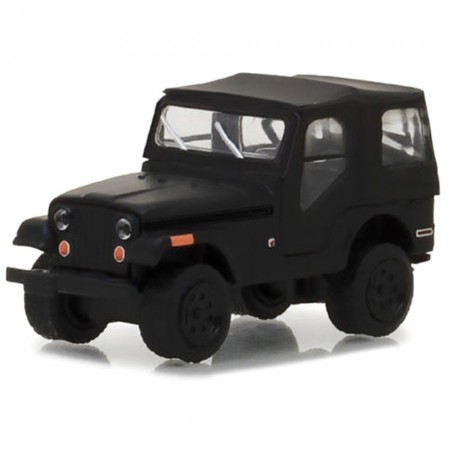 Carro Greenlight Jeep Cj-5 Bnd S19 1970 Escala 1/64 - Preto