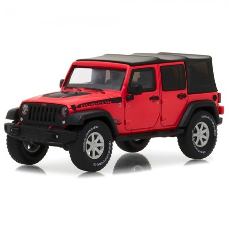 Carro Greenlight Jeep Wrangler Unlimited Rubicon Recon 2017 All Terrain Escala 1/43 - Vermelho