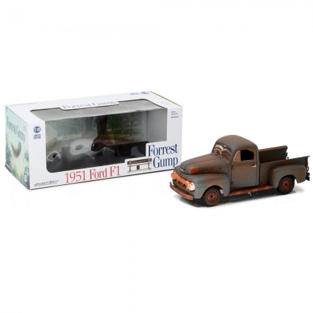 Carro Greenlight Ford F-1 Truck 1951 Forrest Gump Escala 1/18 - Marrom