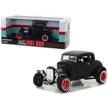 Carro Greenlight Ford Hot Rod 1932  Hot Escala 1/18 - Preto