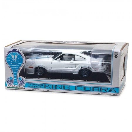 Carro Greenlight Ford Mustang Ii King Cobra 1978 Escala 1/18 - Branco