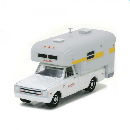 Carro Greenlight Chevy C20 Cheyene 1968 Escala 1/64 - Branco